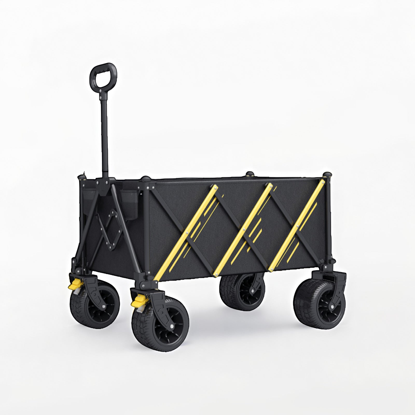 Foldable, easy to store, outdoor camping handcart