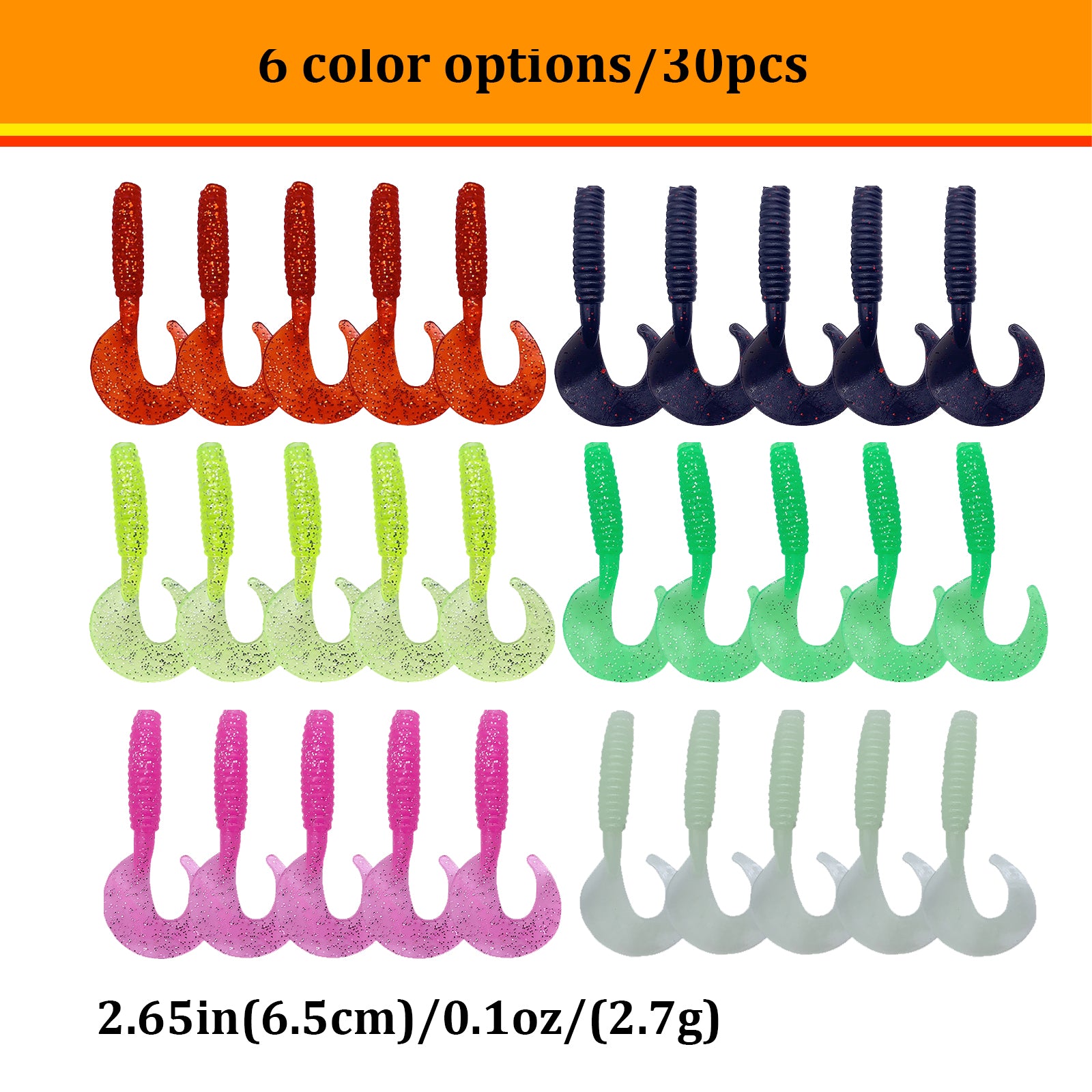 Soft Fishing Lures 36pcs Set