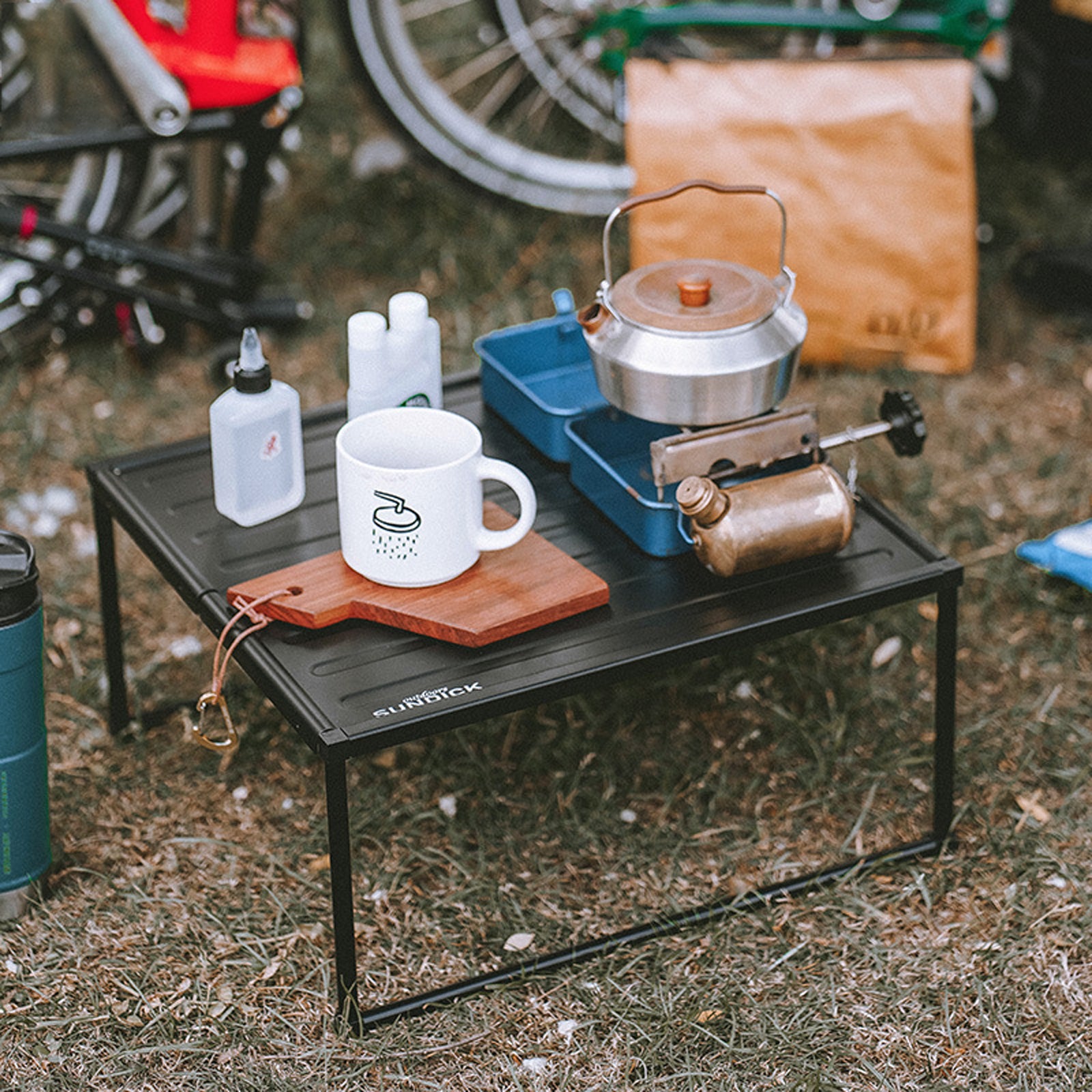 Outdoor small table portable camping dining table